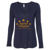 Women's Flowy Long Sleeve V-Neck Tee Thumbnail