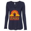 Women's Flowy Long Sleeve V-Neck Tee Thumbnail