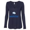 Women's Flowy Long Sleeve V-Neck Tee Thumbnail