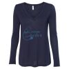 Women's Flowy Long Sleeve V-Neck Tee Thumbnail