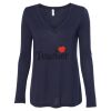 Women's Flowy Long Sleeve V-Neck Tee Thumbnail