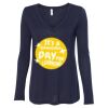 Women's Flowy Long Sleeve V-Neck Tee Thumbnail