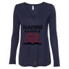 Women's Flowy Long Sleeve V-Neck Tee Thumbnail