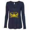 Women's Flowy Long Sleeve V-Neck Tee Thumbnail
