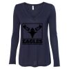 Women's Flowy Long Sleeve V-Neck Tee Thumbnail