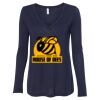 Women's Flowy Long Sleeve V-Neck Tee Thumbnail