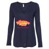 Women's Flowy Long Sleeve V-Neck Tee Thumbnail