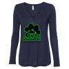 Women's Flowy Long Sleeve V-Neck Tee Thumbnail