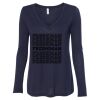 Women's Flowy Long Sleeve V-Neck Tee Thumbnail