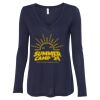 Women's Flowy Long Sleeve V-Neck Tee Thumbnail