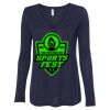 Women's Flowy Long Sleeve V-Neck Tee Thumbnail
