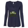 Women's Flowy Long Sleeve V-Neck Tee Thumbnail