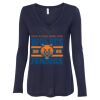 Women's Flowy Long Sleeve V-Neck Tee Thumbnail