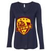 Women's Flowy Long Sleeve V-Neck Tee Thumbnail