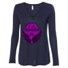 Women's Flowy Long Sleeve V-Neck Tee Thumbnail