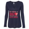 Women's Flowy Long Sleeve V-Neck Tee Thumbnail