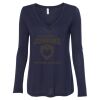 Women's Flowy Long Sleeve V-Neck Tee Thumbnail