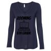 Women's Flowy Long Sleeve V-Neck Tee Thumbnail