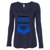 Women's Flowy Long Sleeve V-Neck Tee Thumbnail