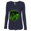Women's Flowy Long Sleeve V-Neck Tee Thumbnail