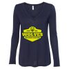 Women's Flowy Long Sleeve V-Neck Tee Thumbnail
