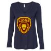 Women's Flowy Long Sleeve V-Neck Tee Thumbnail