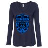 Women's Flowy Long Sleeve V-Neck Tee Thumbnail