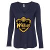 Women's Flowy Long Sleeve V-Neck Tee Thumbnail