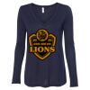 Women's Flowy Long Sleeve V-Neck Tee Thumbnail
