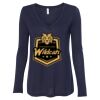Women's Flowy Long Sleeve V-Neck Tee Thumbnail