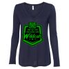 Women's Flowy Long Sleeve V-Neck Tee Thumbnail