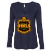 Women's Flowy Long Sleeve V-Neck Tee Thumbnail