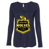 Women's Flowy Long Sleeve V-Neck Tee Thumbnail