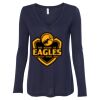 Women's Flowy Long Sleeve V-Neck Tee Thumbnail