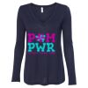 Women's Flowy Long Sleeve V-Neck Tee Thumbnail
