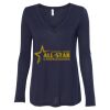 Women's Flowy Long Sleeve V-Neck Tee Thumbnail
