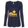 Women's Flowy Long Sleeve V-Neck Tee Thumbnail