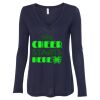 Women's Flowy Long Sleeve V-Neck Tee Thumbnail