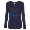 Women's Flowy Long Sleeve V-Neck Tee Thumbnail