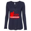 Women's Flowy Long Sleeve V-Neck Tee Thumbnail