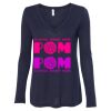 Women's Flowy Long Sleeve V-Neck Tee Thumbnail