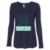 Women's Flowy Long Sleeve V-Neck Tee Thumbnail