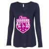 Women's Flowy Long Sleeve V-Neck Tee Thumbnail