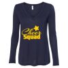 Women's Flowy Long Sleeve V-Neck Tee Thumbnail