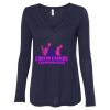 Women's Flowy Long Sleeve V-Neck Tee Thumbnail