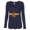 Women's Flowy Long Sleeve V-Neck Tee Thumbnail