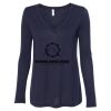 Women's Flowy Long Sleeve V-Neck Tee Thumbnail