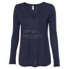 Women's Flowy Long Sleeve V-Neck Tee Thumbnail