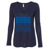 Women's Flowy Long Sleeve V-Neck Tee Thumbnail
