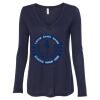 Women's Flowy Long Sleeve V-Neck Tee Thumbnail